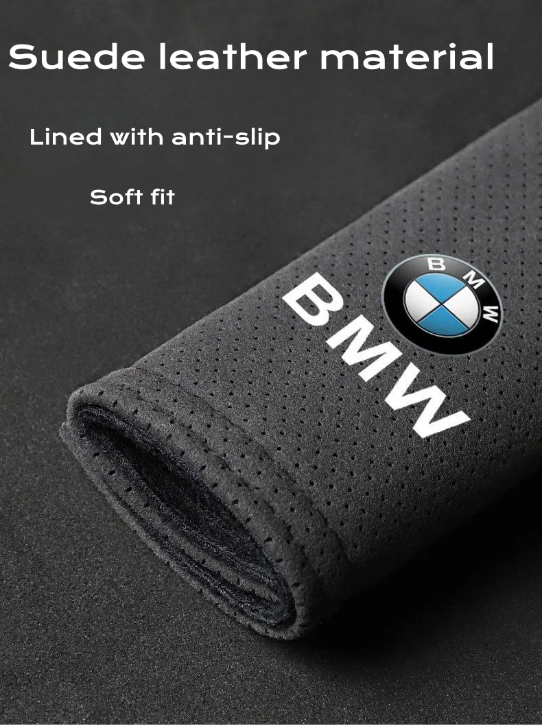 Suede punched car seat belt shoulder cover（2PCS）