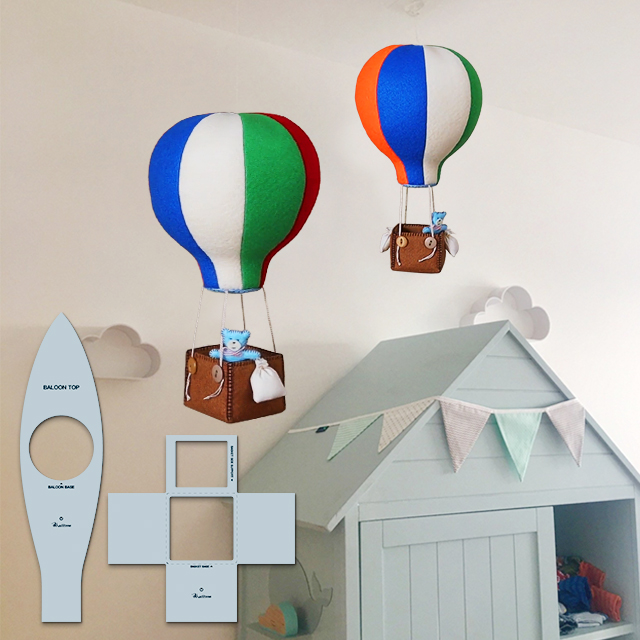Hot Air Balloon Sewing Template - With Instructions