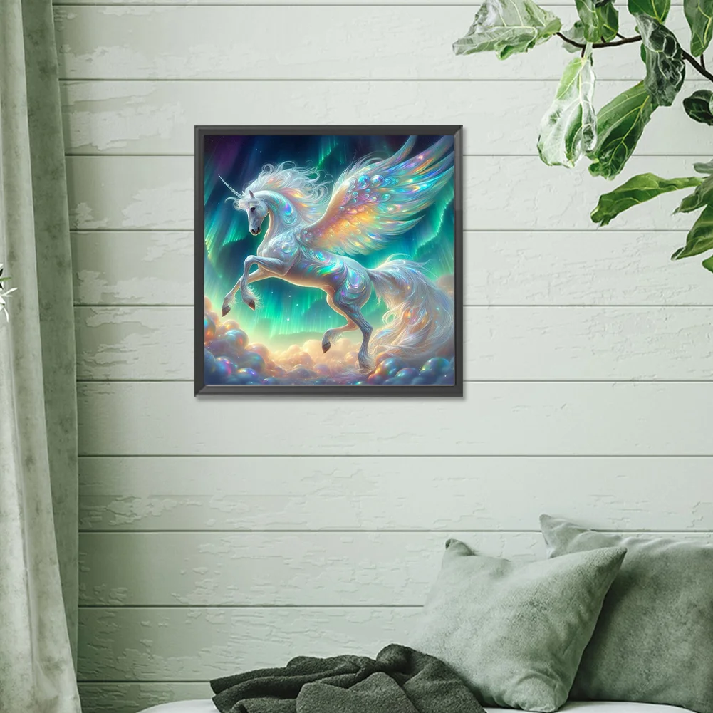 Diamond Painting - Full Round Drill - Dream Unicorn(Canvas|30*30cm)