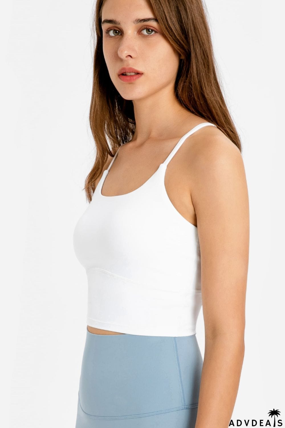 Crisscross Back Scoop Neck Sports Cami
