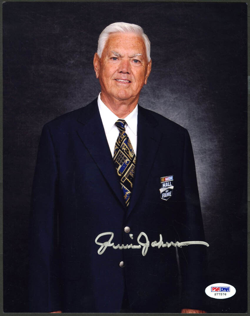 Junior Johnson SIGNED 8x10 Photo Poster painting HOF 2010 NASCAR Holly Farms PSA/DNA AUTOGRAPHED