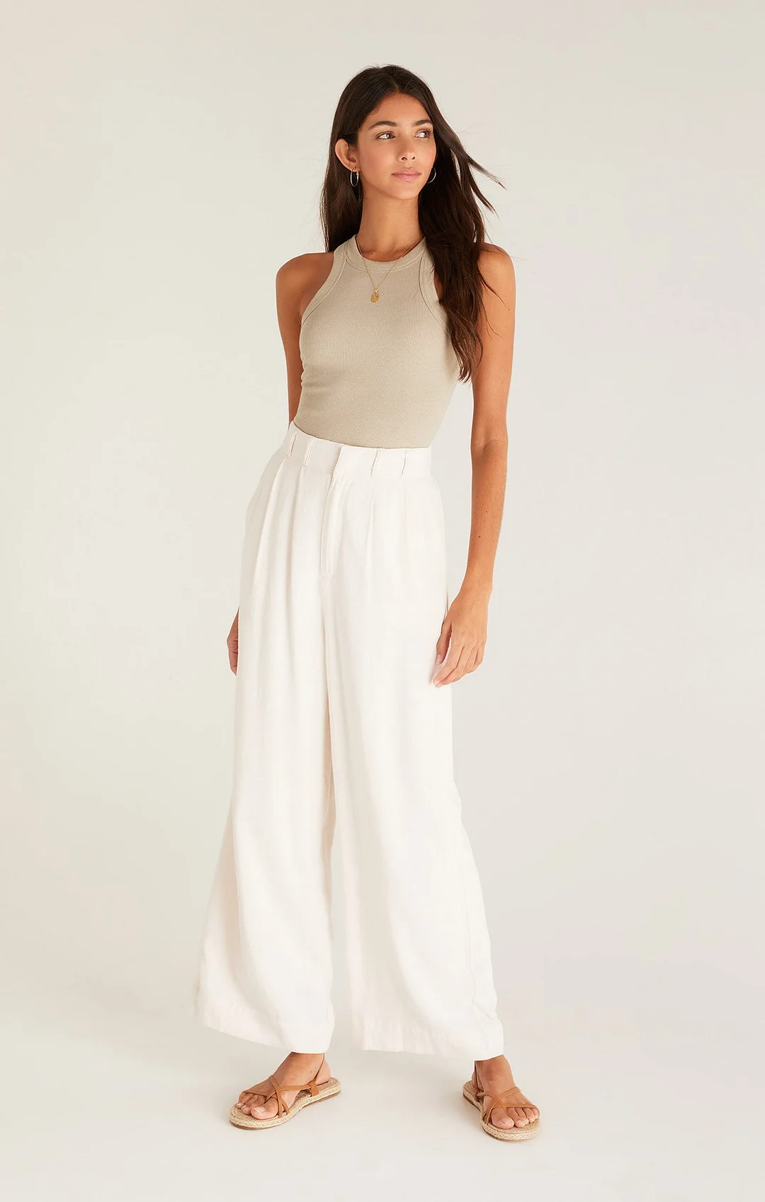 High Waist Tailored Farah Pant