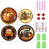 4pcs Diamond Painting -DIY Round Drill Autumn Pumpkin