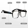 BT6.0 AI Transparent Smart Glasses 156 Languages Intelligent Translator Eyeglasses Type-C Charging HiFi Stereo Headset Glasses for Business Travel Meeting