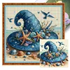 Beach Witch Hat-14CT Stamped Cross Stitch 40*40cm