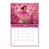 2027 New DIY Diamond Painting Flower Little Girl Wall Calendar Kit 12-Month Flip Calendar Design Home Decor