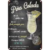 Alcool - Panneaux en &eacute;tain m&eacute;tallique(20*30cm/30*40cm)