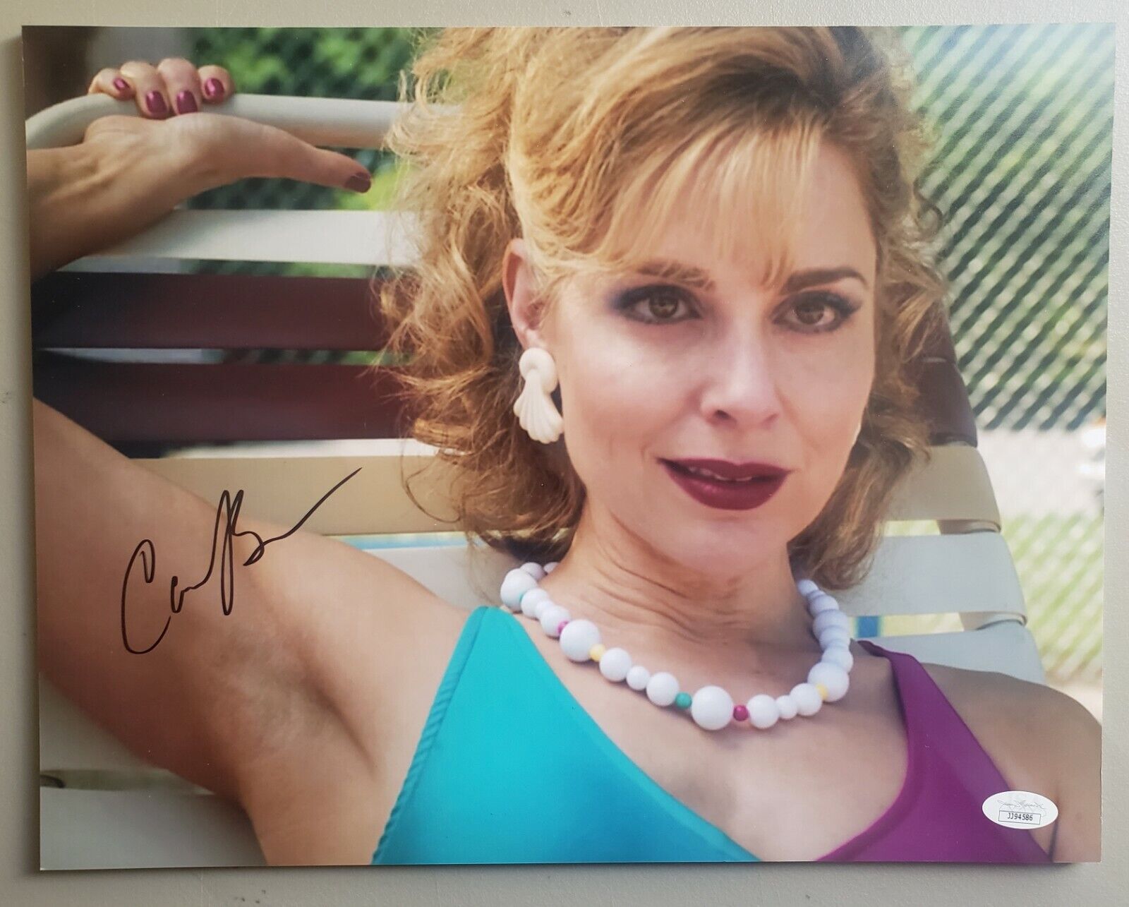 Cara Buono Autograph 11x14 Photo Poster painting Stranger Things Karen Wheeler Signed JSA