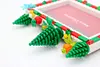 Chirstmas DIY Building Block Photo Frame Kit,Creative Handmade Assembled Photo Frame Handmade Craft Gift Home Tabletop Display Decor