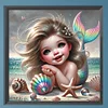 (US Local)Mermaid-Full Square Diamond Painting(35x35cm)