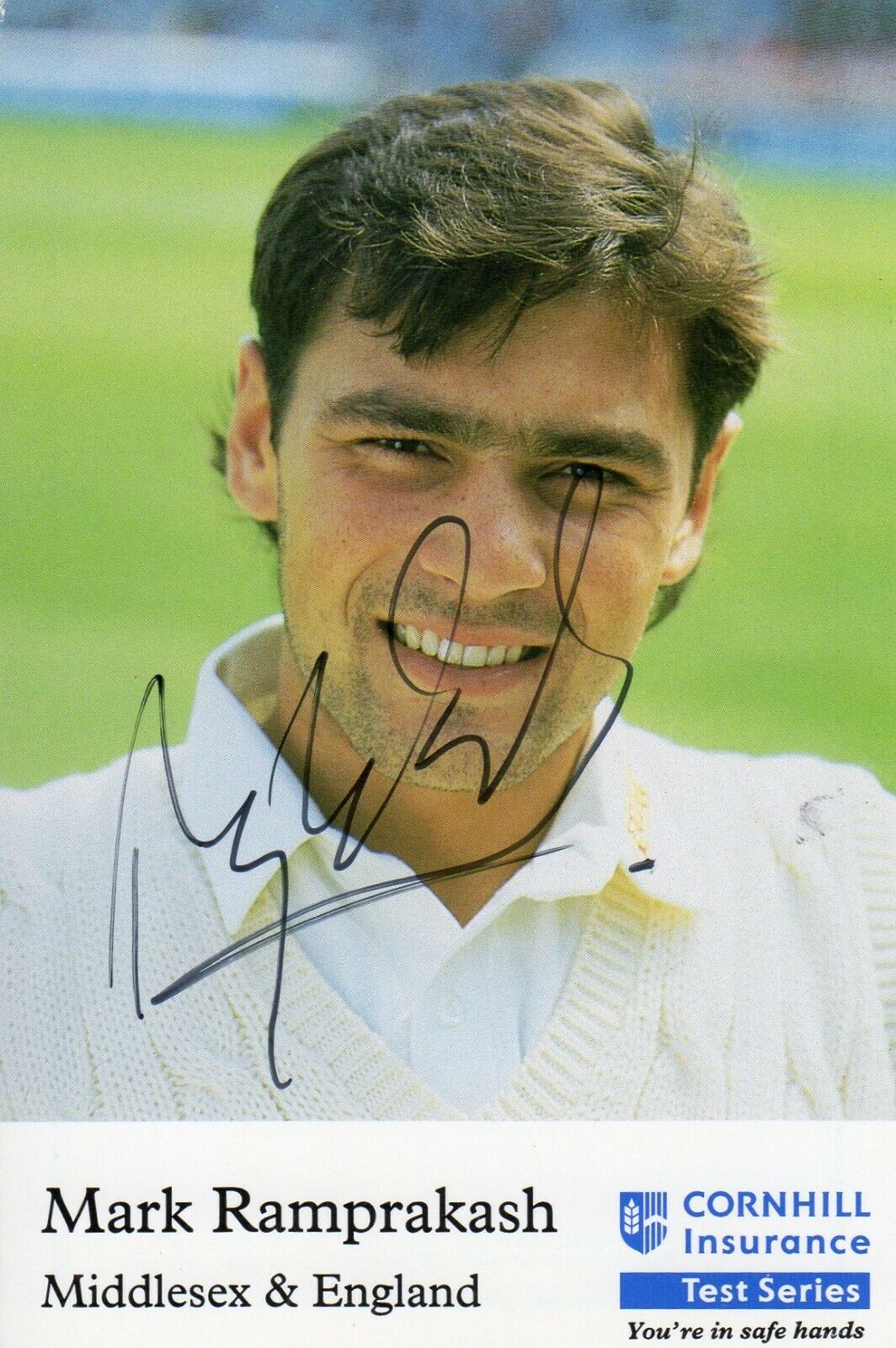 MARK RAMPRAKASH AUTOGRAPH, CRICKET, SPORT