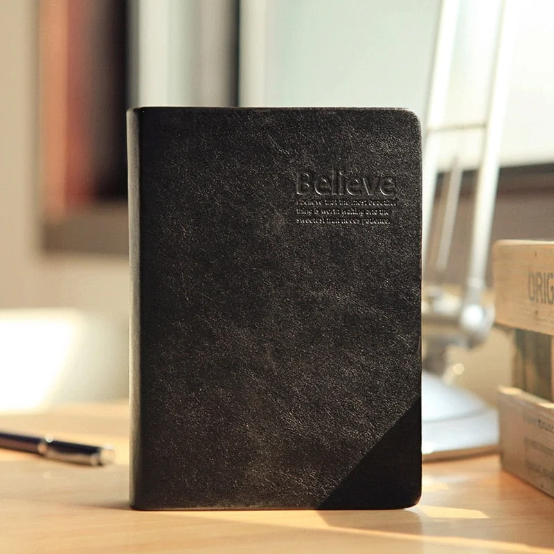 Gold & White Notebook-Himinee.com