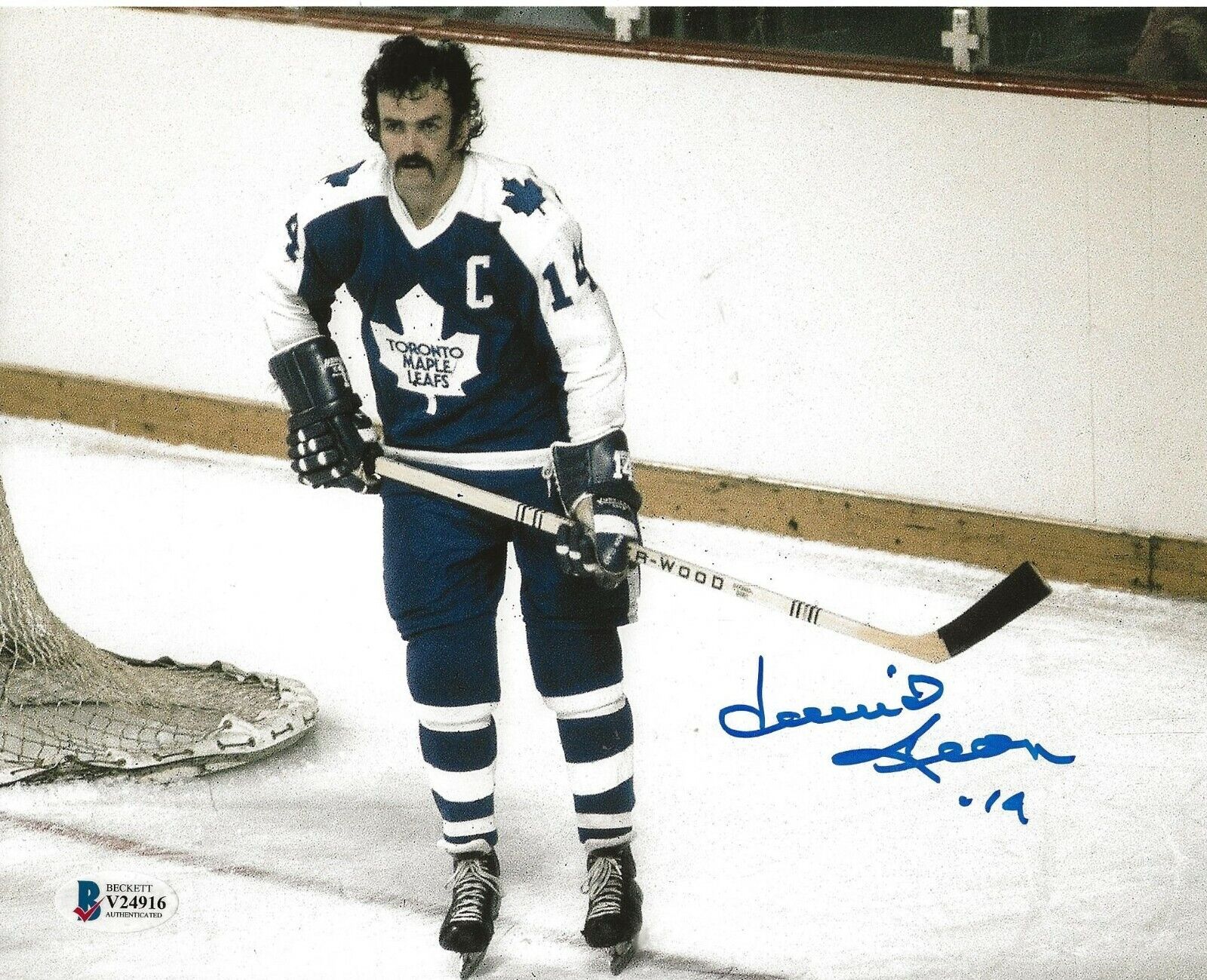 Dave Keon signed Toronto Maple Leafs 8x10 Photo Poster painting autographed HOF BAS Beckett