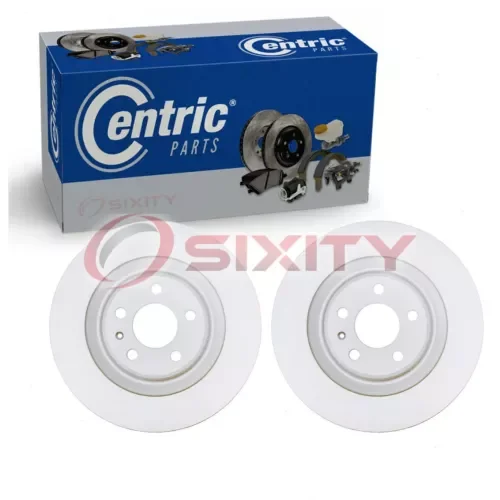 Dronehint 2 pc Centric GCX Rear Disc Brake Rotors for 2017-2021 Audi A4 Braking Tire vv (For: Audi Sport Limited Edition) Parts