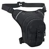 Motorcycle Drop Leg Bag Fanny Pack Breathable for Cycling Riding (Black)