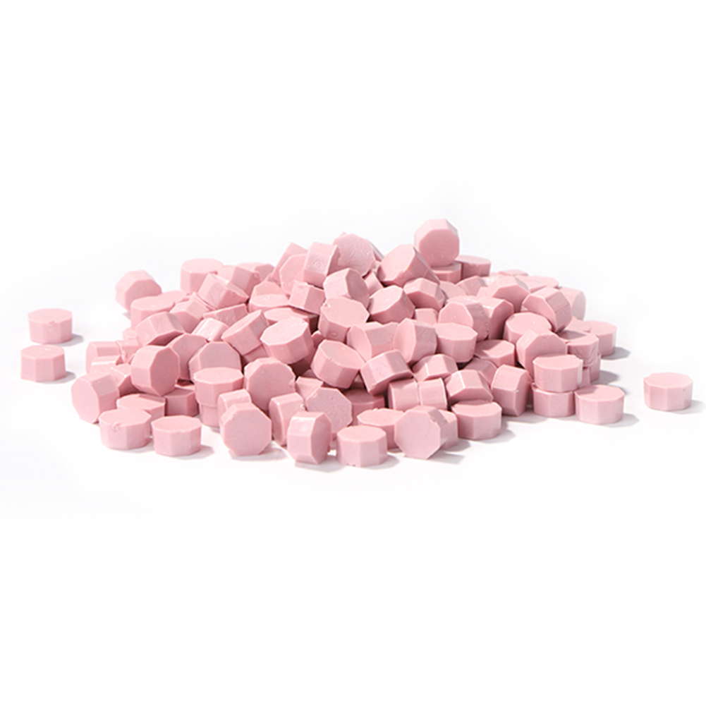 

100pcs Octagon Sealing Wax Beads Smoke Pink - Wax Seal Stamp, 501 Original