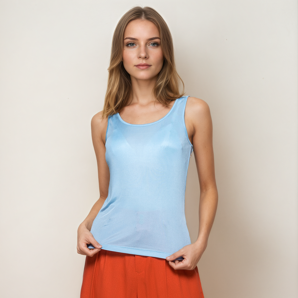 Silk Tank for Women U Neck REAL SILK LIFE