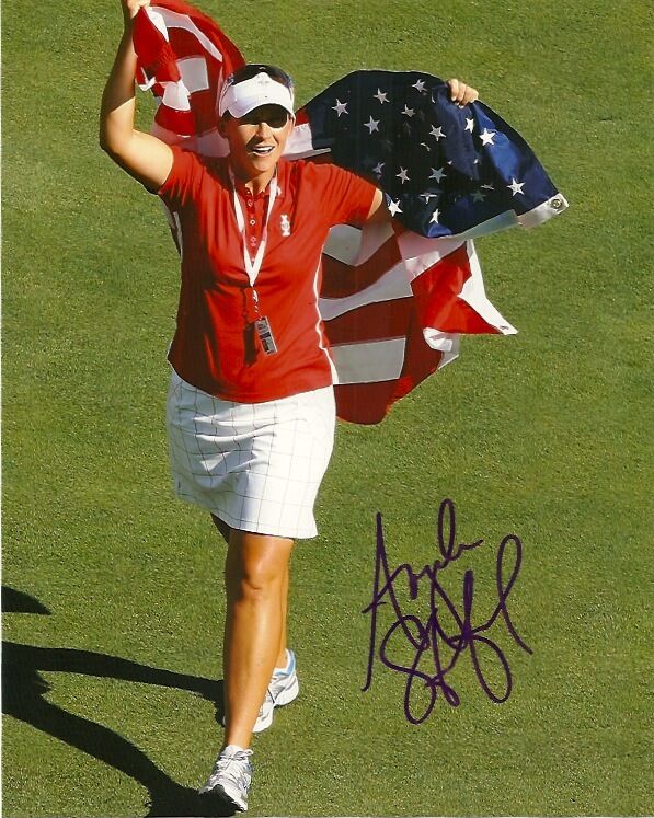 LPGA Angela Stanford Autographed Signed 8x10 Photo Poster painting COA 4