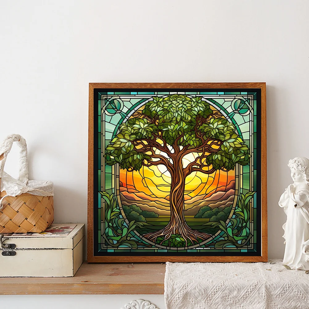 Diamond Painting - Full Round Drill - Tree(Canvas|30*30cm)