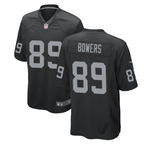 Brock Bowers Las Vegas Raiders Black Game Jersey mysite