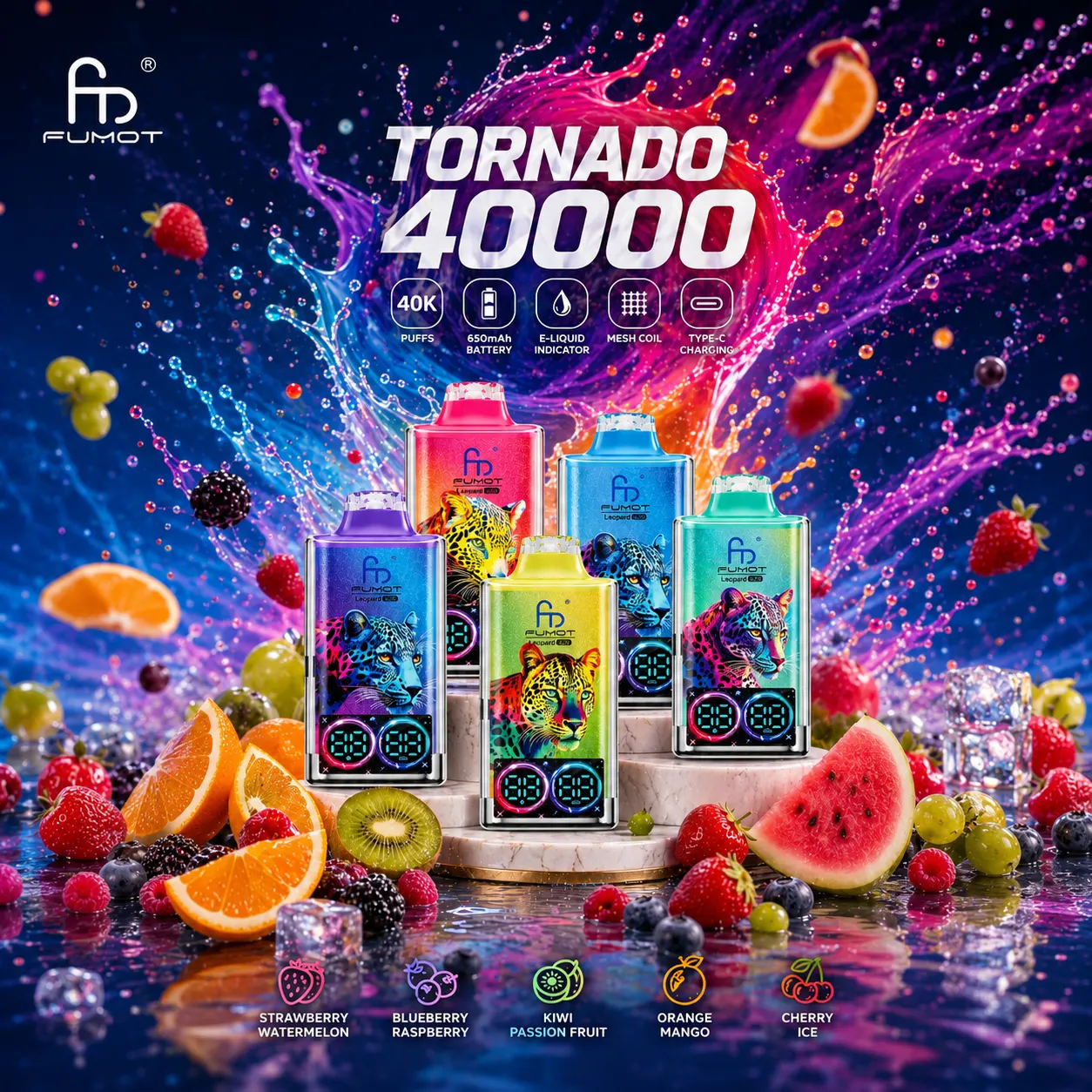 Fumot Leopard 40000 40K Vape | 40000 Puffs mysite fumotvapeshop