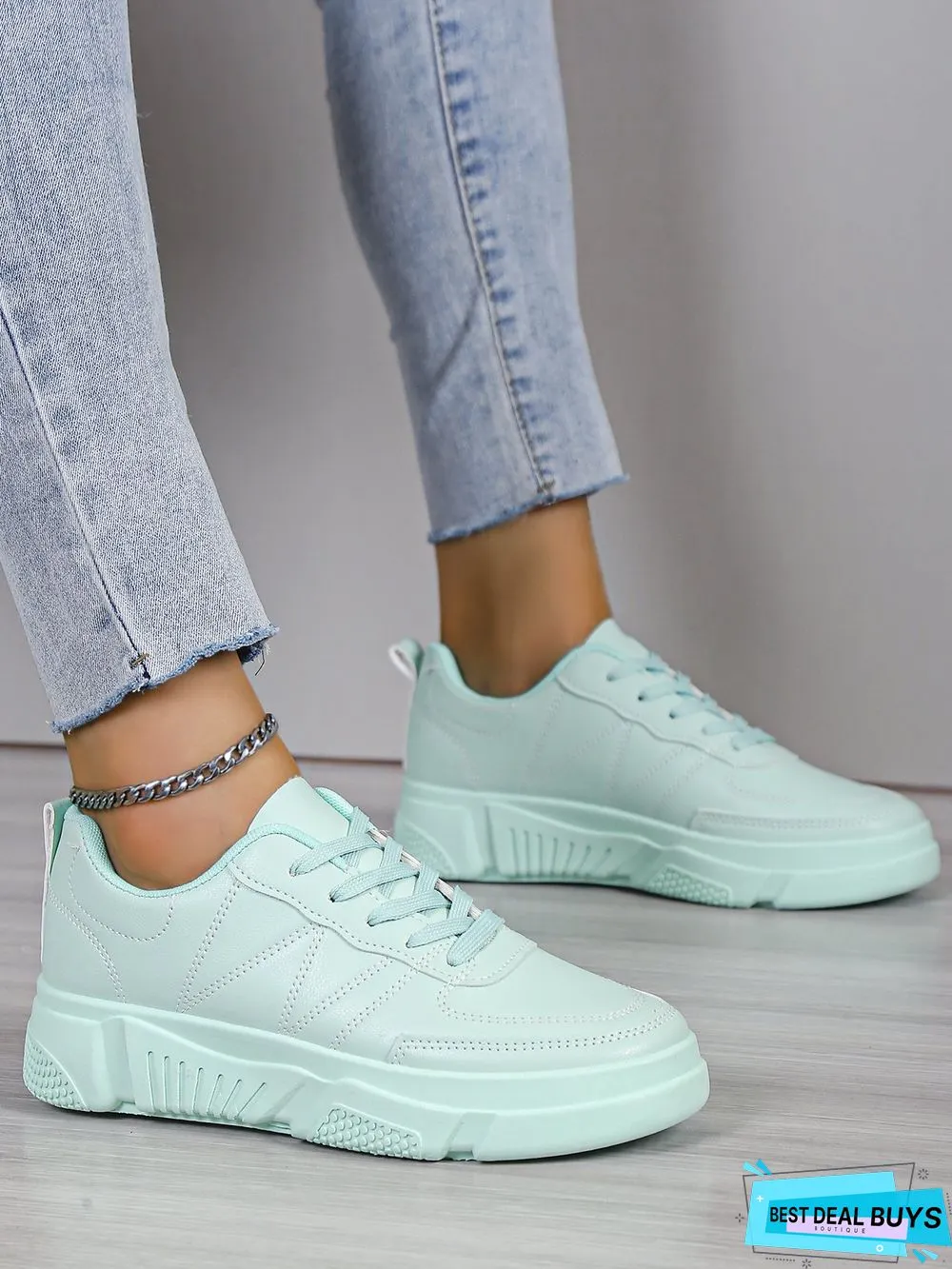 Casual Plain Color Skate Shoes