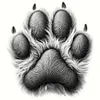 Black Cat'S Paw-18CT Stamped Cross Stitch 20*20cm/7.87*7.87in tapestrymarket