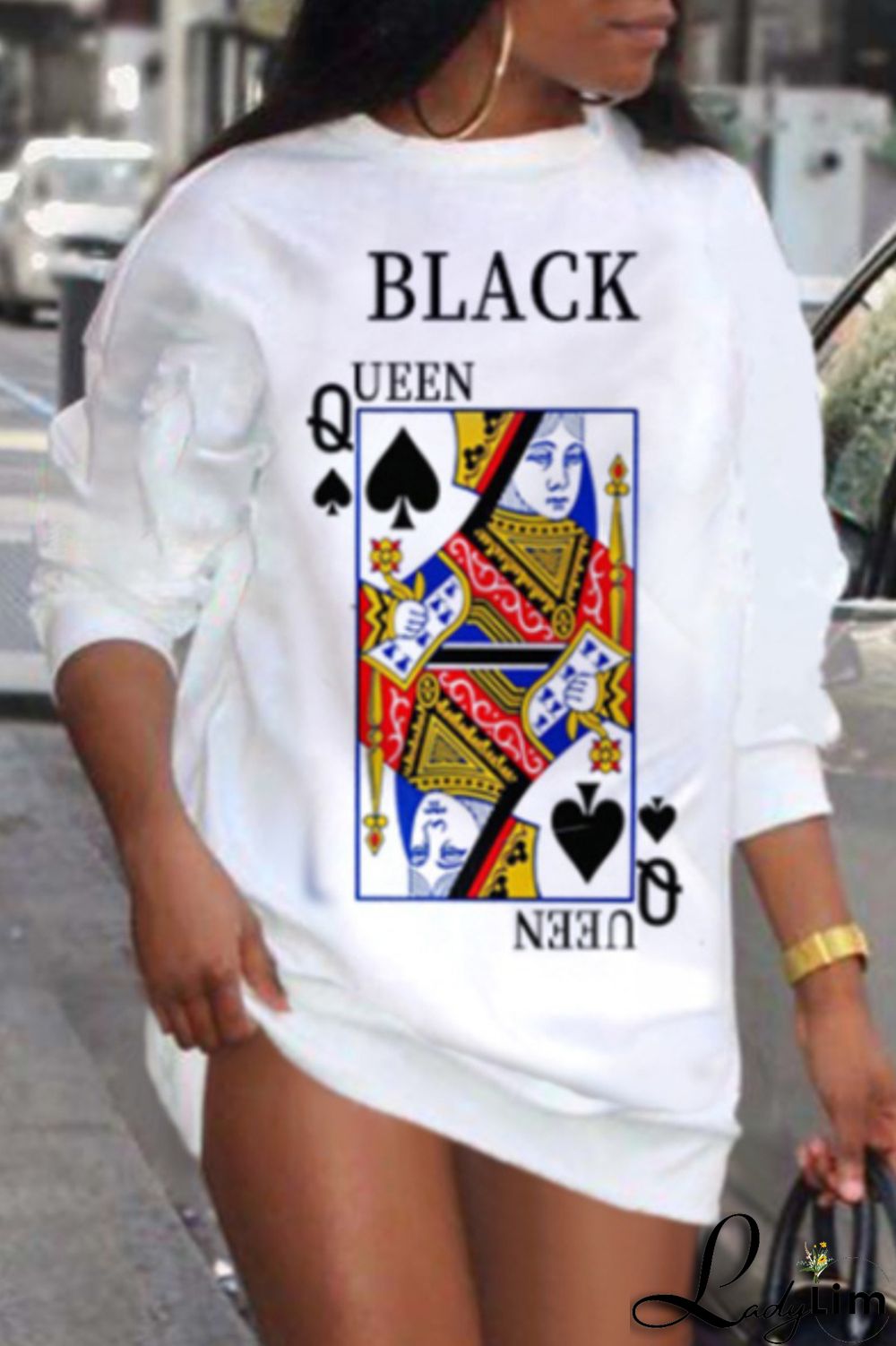 Green Fashion Casual Print Basic O Neck Long Sleeve Plus Size Dresses