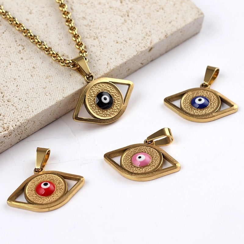 1 Piece 304 Stainless Steel Devil’s Eye Pendant