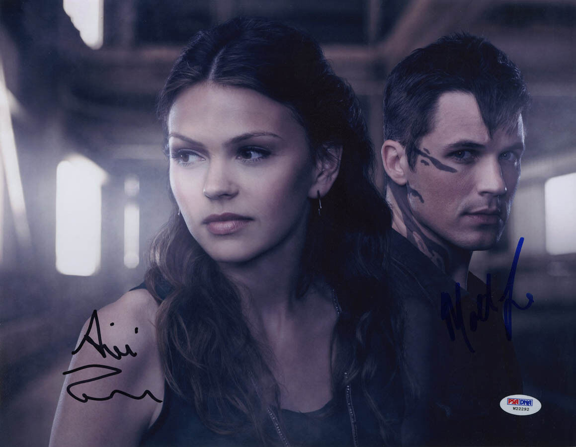 Aimee Teegarden Matt Lanter SIGNED 11x14 Photo Poster painting Star-Crossed PSA/DNA AUTOGRAPHED