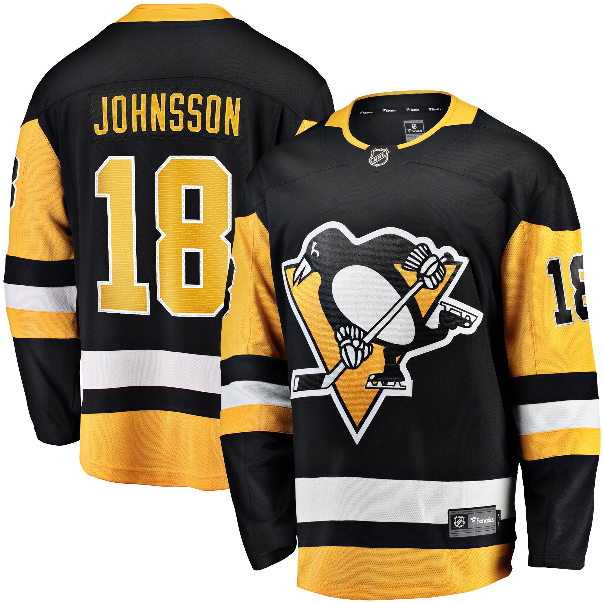 Andreas Johnsson Pittsburgh Penguins Fanatics Home Breakaway Jersey &ndash; Black mysite