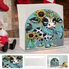Diamond Painting Acrylic Cow Napkin Holder Set Home Decor