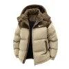 Men's Thick Warm Jacket With Detachable Hood