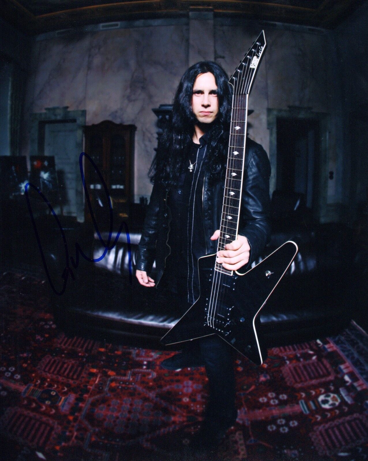 GFA Firewind Guitarist * GUS G * Signed Autograph 8x10 Photo Poster painting PROOF G1 COA