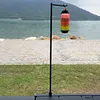 Collapasible Camping Folding Lamp Pole Aluminum Alloy Lantern Holder for Outdoor