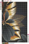 Black Gold Plant - Full Round Diamond Painting(90*45cm)