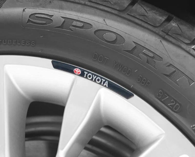 Car wheel decoration metal car sticker（4PCS）