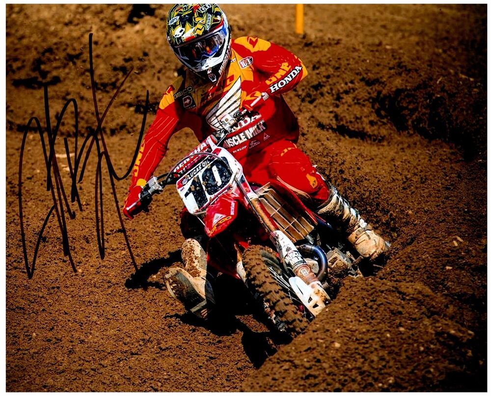 JUSTIN BRAYTON Signed Autographed SUPERCROSS Motocross 