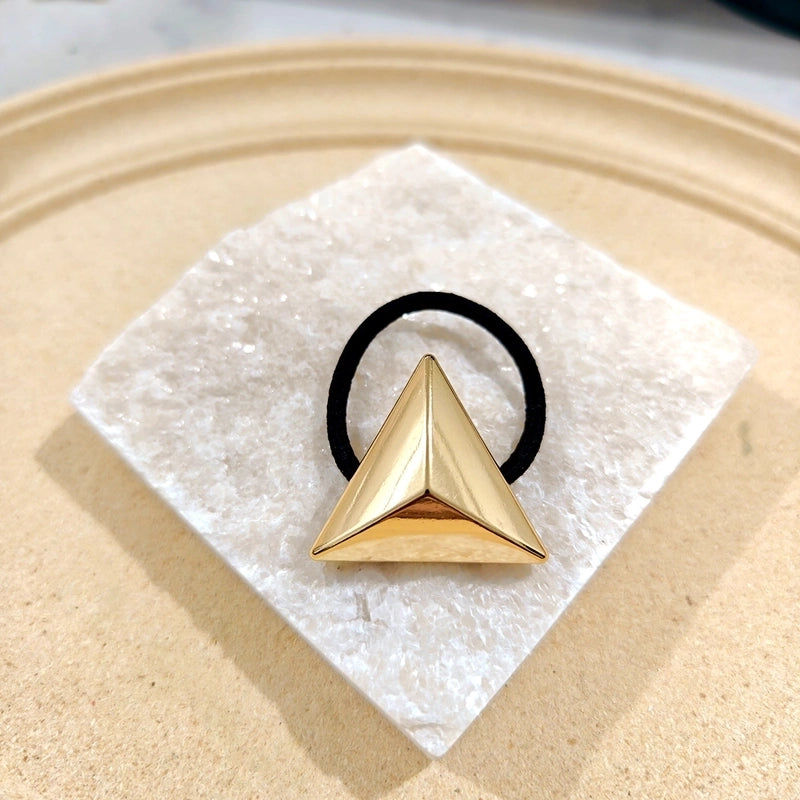 Women’s Casual Minimalist Solid Color Metal Plating Hair Tie