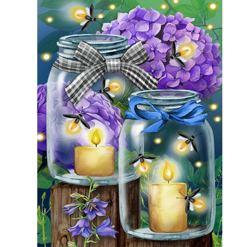 

Firefly Glass Bottle - Round Drill Diamond Painting - 30*40CM, 501 Original