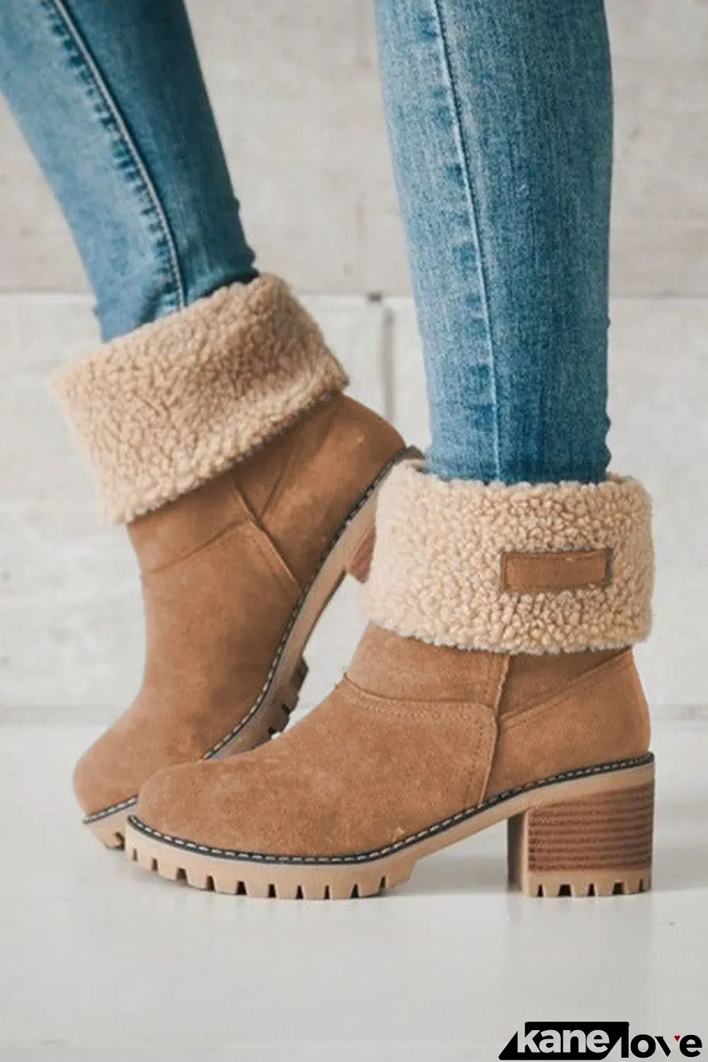 Brown Winter Fleece Lined Boots