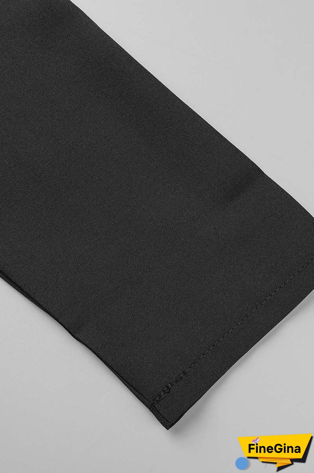 Pale Red Casual Patchwork Contrast Turndown Collar Long Sleeve Two Pieces