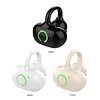 Bluetooth-Compatible Clip-On Sports Headphones Noise Reduction Single Ear Headphones Clip-On Open-Ear Earphones for Fitness Running Workout