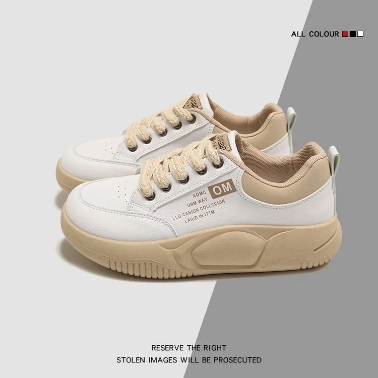 Churchf Churchf Face Small White Shoes Women 2024 Spring New Student Korean Version Ins Tide Shoes Women's Platform Casual Rocking Shoes Women