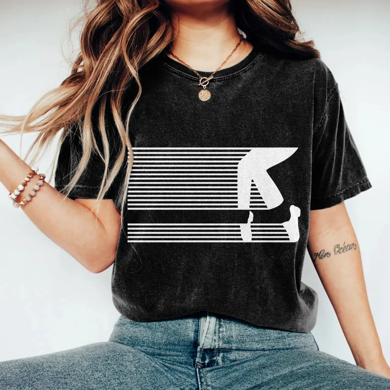 Vintage MJ Moonwalker Spirit Print Round Neck Casual T-Shirt