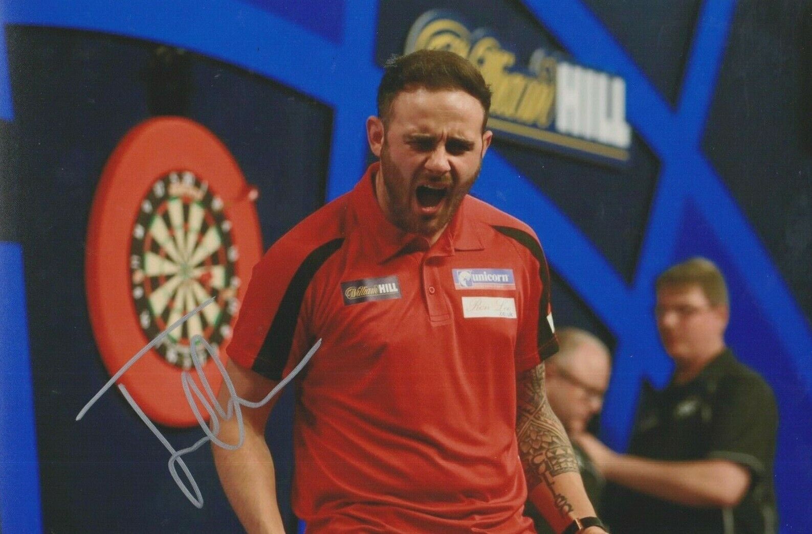 Joe Cullen **HAND SIGNED** 8x12 Photo Poster painting ~ Darts ~ AUTOGRAPHED