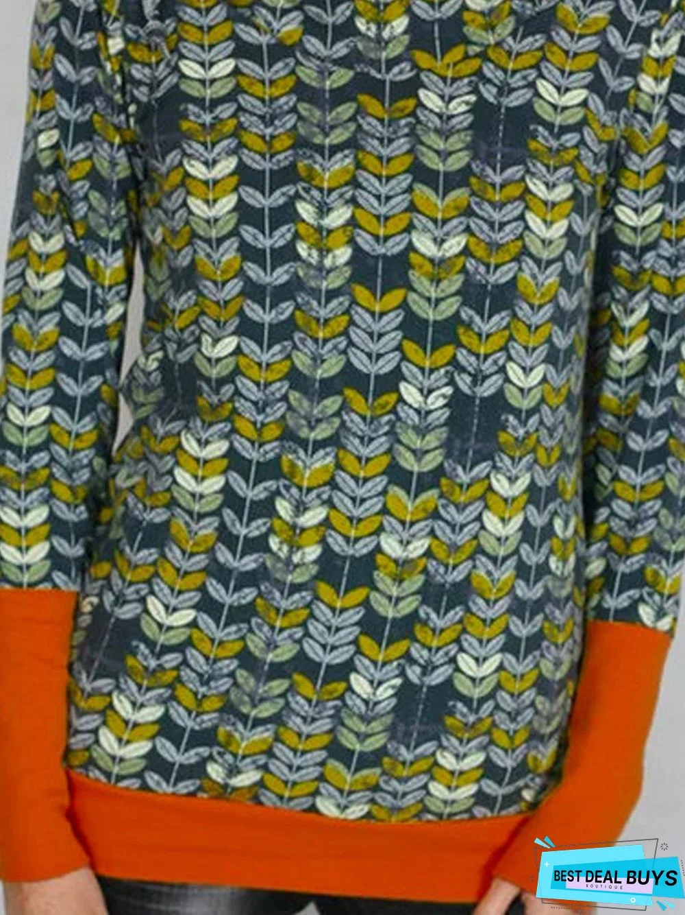 Vintage Fit Crew Neck Causal Tunic Top