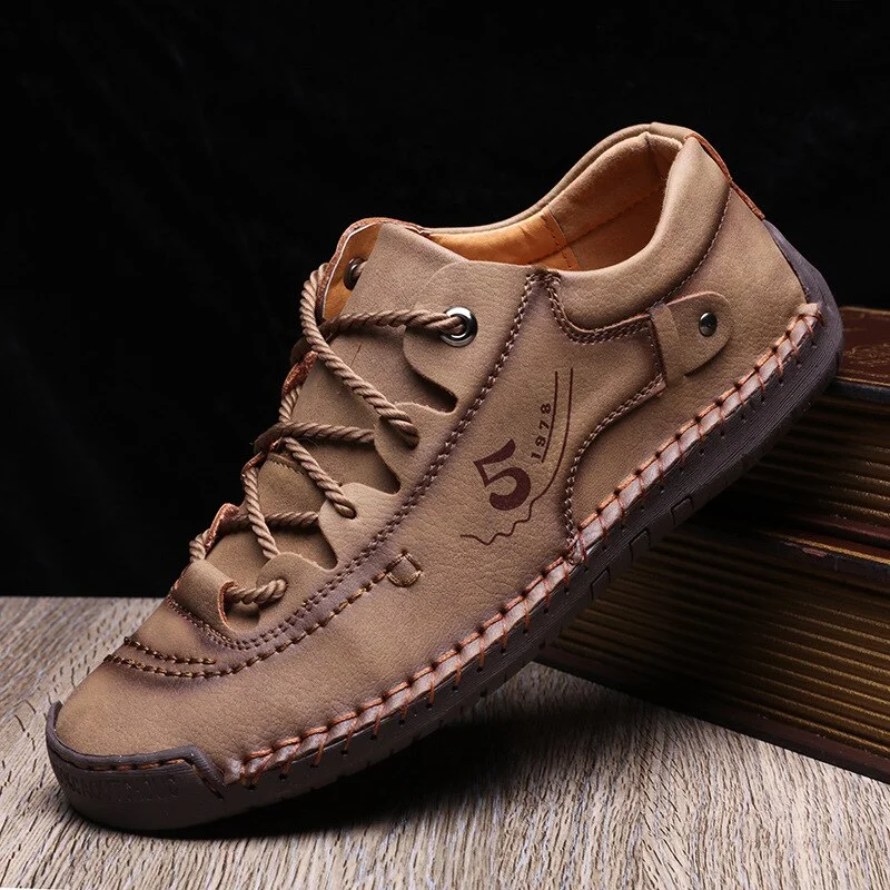 Colourp Men Casual Shoes Leather Outdoor Walking Sneakers 2022 New Fashion Male Leisure Vacation Soft Driving Shoes Sneakers Men Shoes