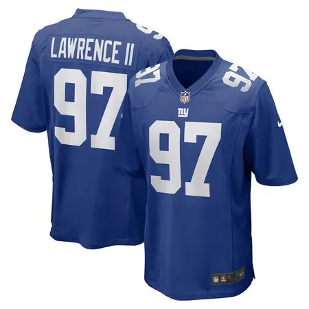 Youth New York Giants #97 Dexter Lawrence II  Royal Team Game Player Jersey