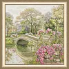 Flower Bridge-14CT Stamped Cross Stitch 42*48cm/16.54*18.9in tapestrymarket